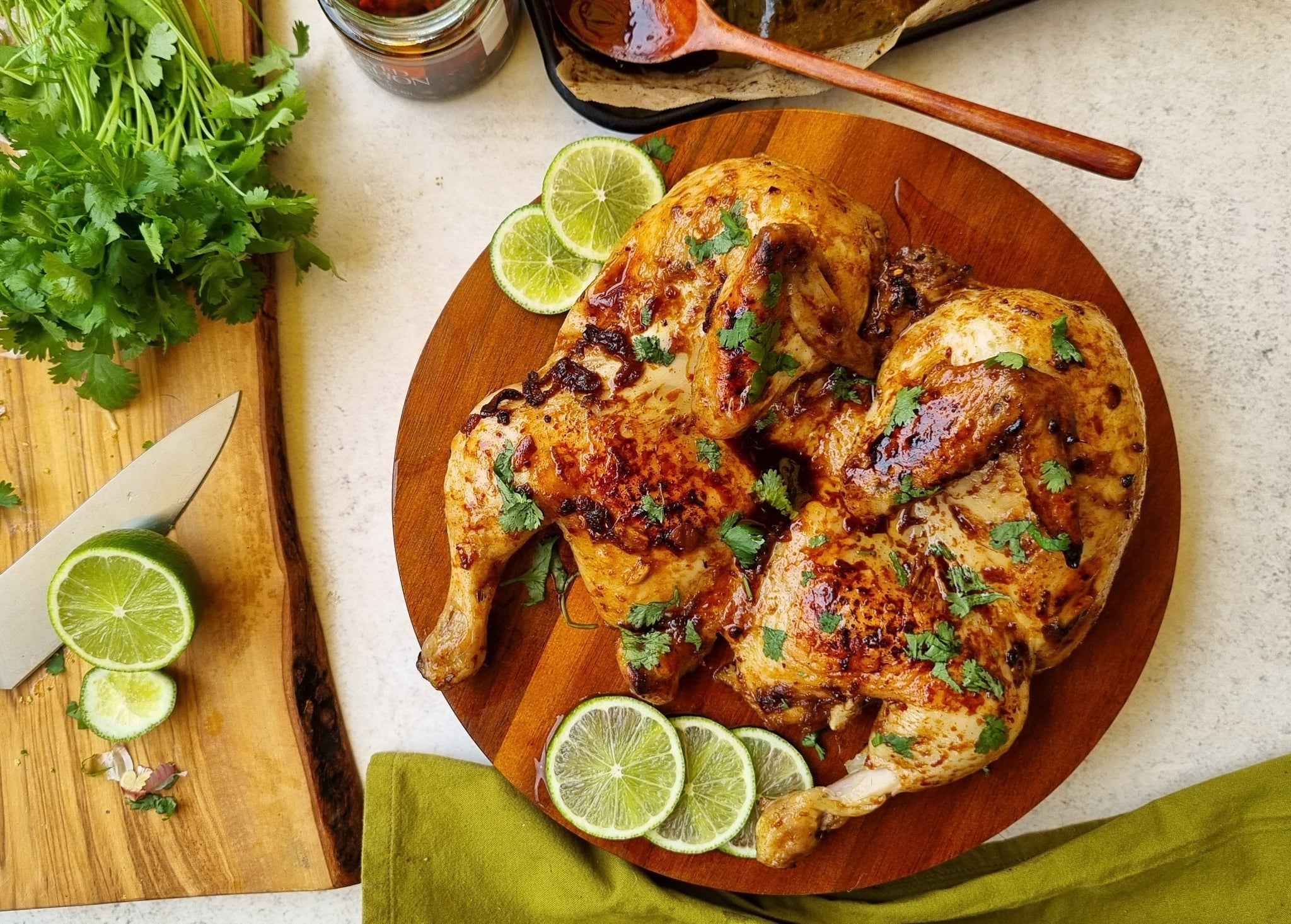 Sticky Chilli and Lime Butterflied Chicken