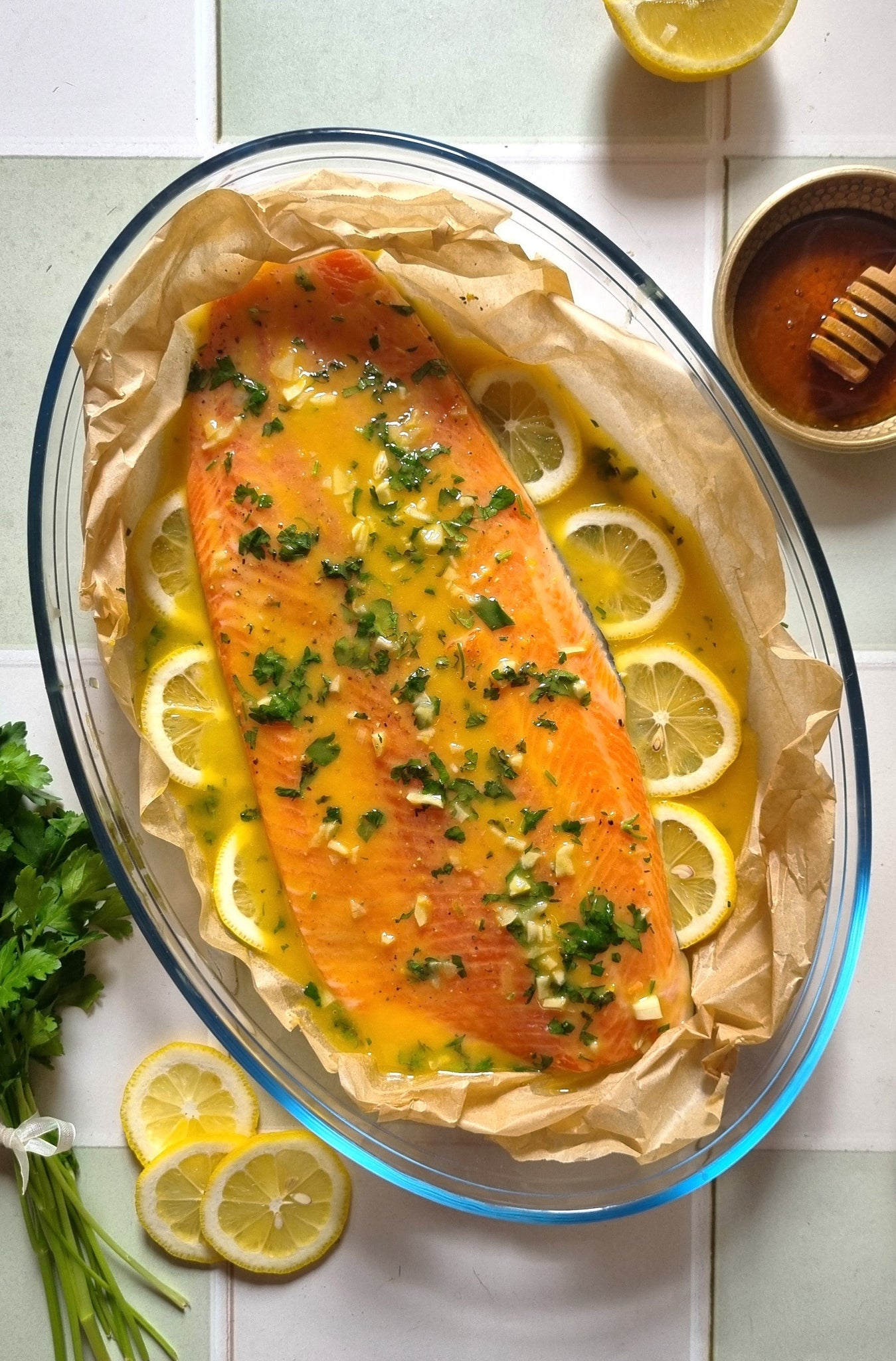 Lemon and Honey Butter Trout
